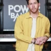 Nick Jonas Power Ballad 2026 Premiere Danny Wilson Yellow Cotton Jacket