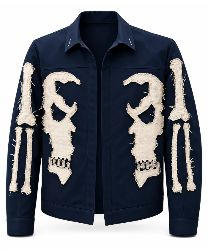 Nicolas Cage Ghost Rider Cosplay Costume Denim Jacket