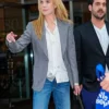 Nicole Kidman Press Junket Lioness Grey Blazer 