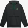 Nike Black Oregon Ducks 2026 Sideline Anorak Hooded Jacket