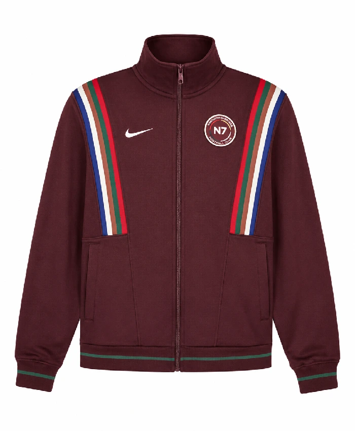 Nike N7 Fleece Burgundy Jacket