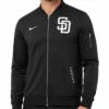 Nike San Diego Padres Dugout Bomber Jacket Mens