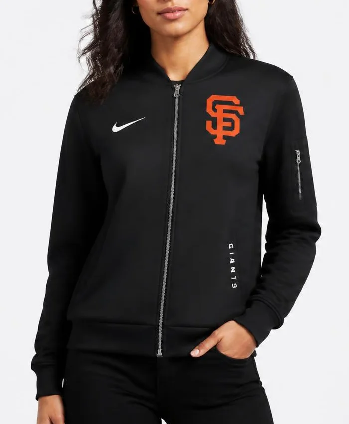 Nike San Francisco Giants Dugout Bomber Jacket Womens