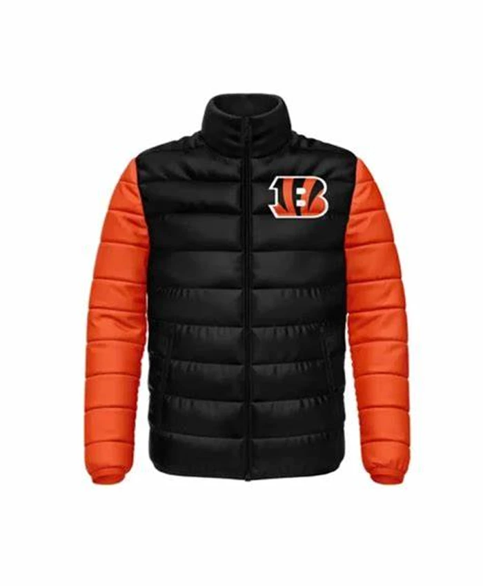 Niven Cincinnati Bengals Black and Orange Puffer Jacket