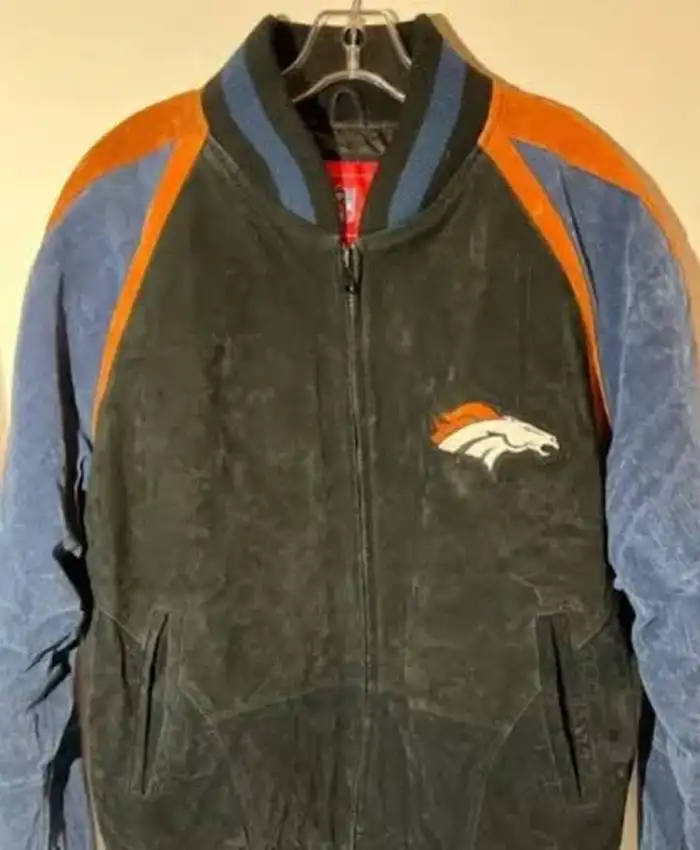 Men’s NFL Denver Broncos Suede Jacket - Image 3