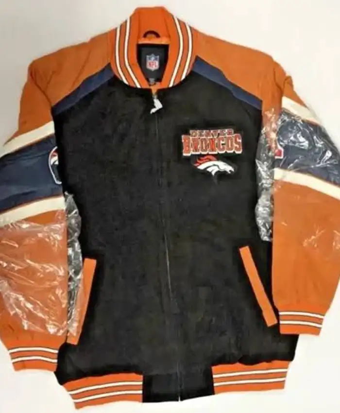 Men’s NFL Denver Broncos Suede Jacket - Image 4