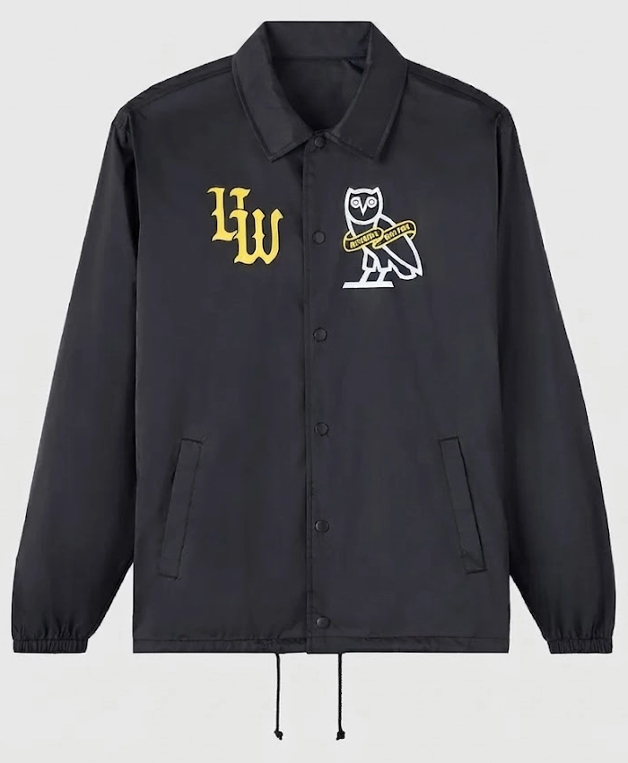 OVO Campus 01 The Canadian Collection University of Waterloo Black Coaches Jacket