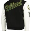 Oakland Athletics Black And White Varsity Jacket 1