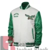 Onie Yundt Philadelphia Eagles Green And White Jacket 1