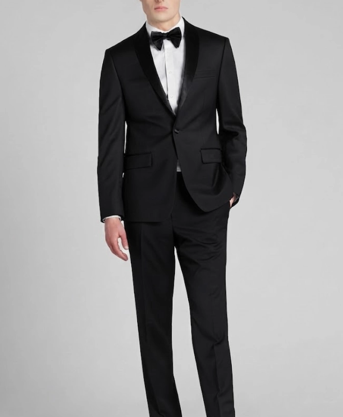 Order Calvin Klein Mens Black Modern Fit Tuxedo