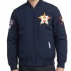 Order Now Houston Astros Living Large Navy Cotton Jacket Sale