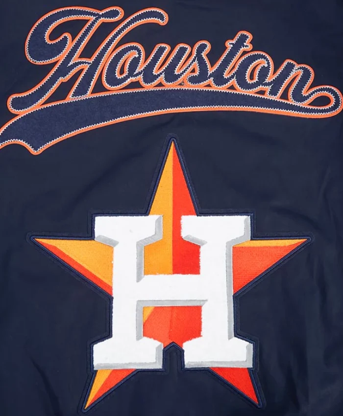 Order Now Houston Astros Living Large Navy Cotton Jacket
