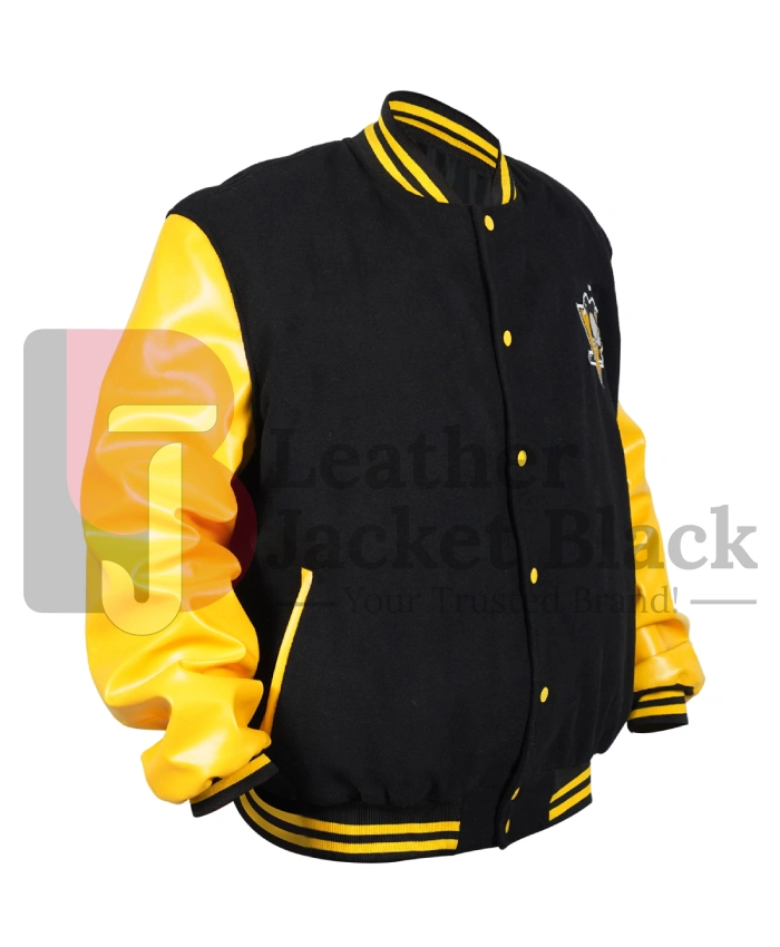 Pittsburgh Penguins Glam Varsity Jacket - Image 3