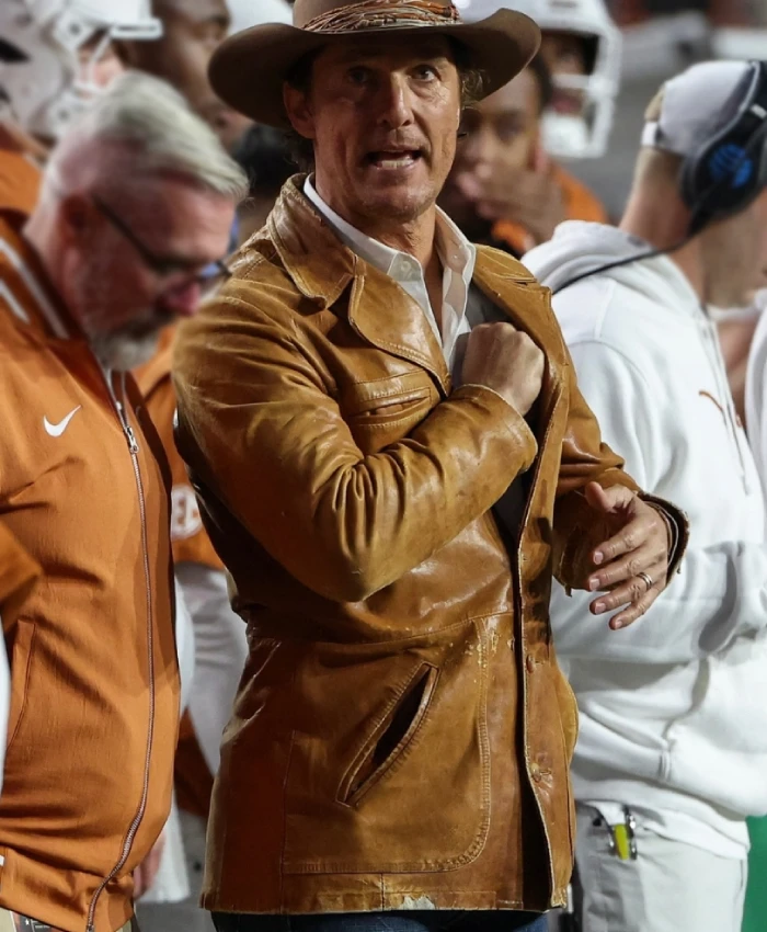 Order Now Matthew McConaughey Leather Brown Jacket