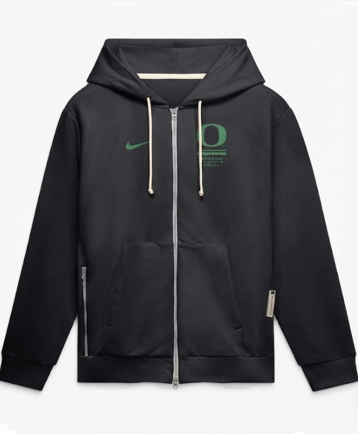 Oregon Ducks 2026 Sideline Black Fleece Hoodie