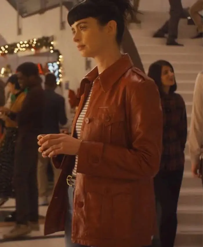 Orphan Black Echoes S01 Krysten Ritter Brown Buttoned Jacket
