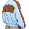 Oversized Blue Zip Up Track Jacket