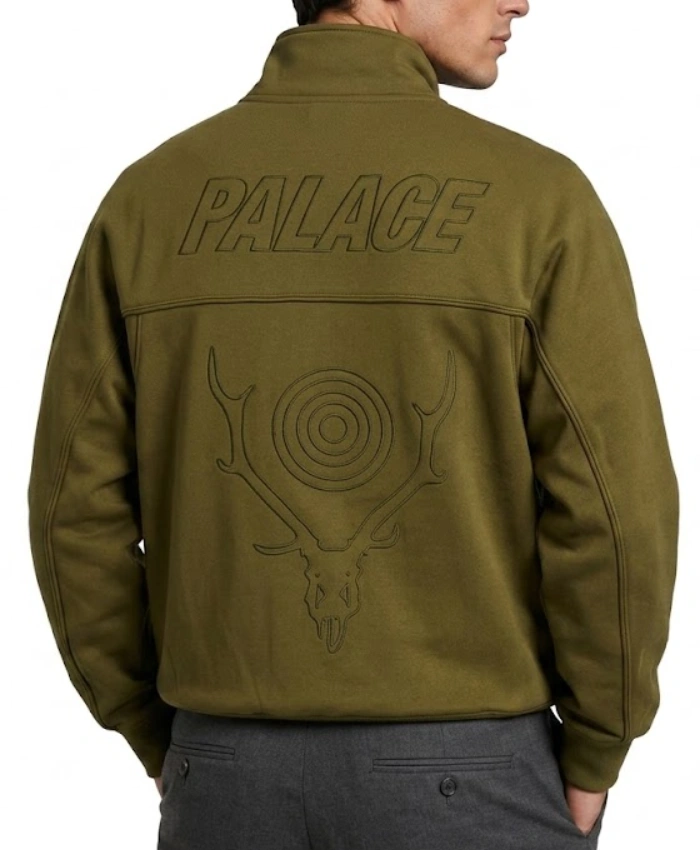 Palace x South2 West8 Zip-up Olive Track Jacket for Unisex