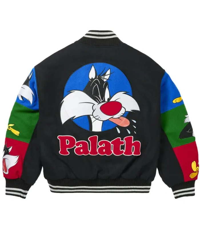 Palace x UGG Looney Tunes Full Snap Wool Varsity Jacket