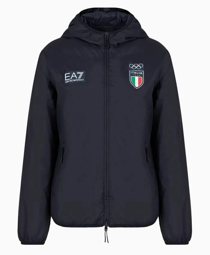 Paris 2024 Olympic Italia Team Black Hooded Jacket
