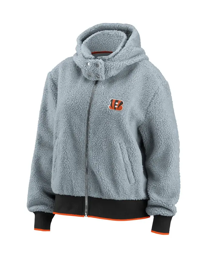 Pennie Cincinnati Bengals Sherpa Hooded Jacket