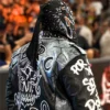 Shop Penta El Zero Miedo Graffiti Text Art Black Leather Jacket