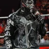 Penta El Zero Miedo Graffiti Text Art Black Leather Jacket