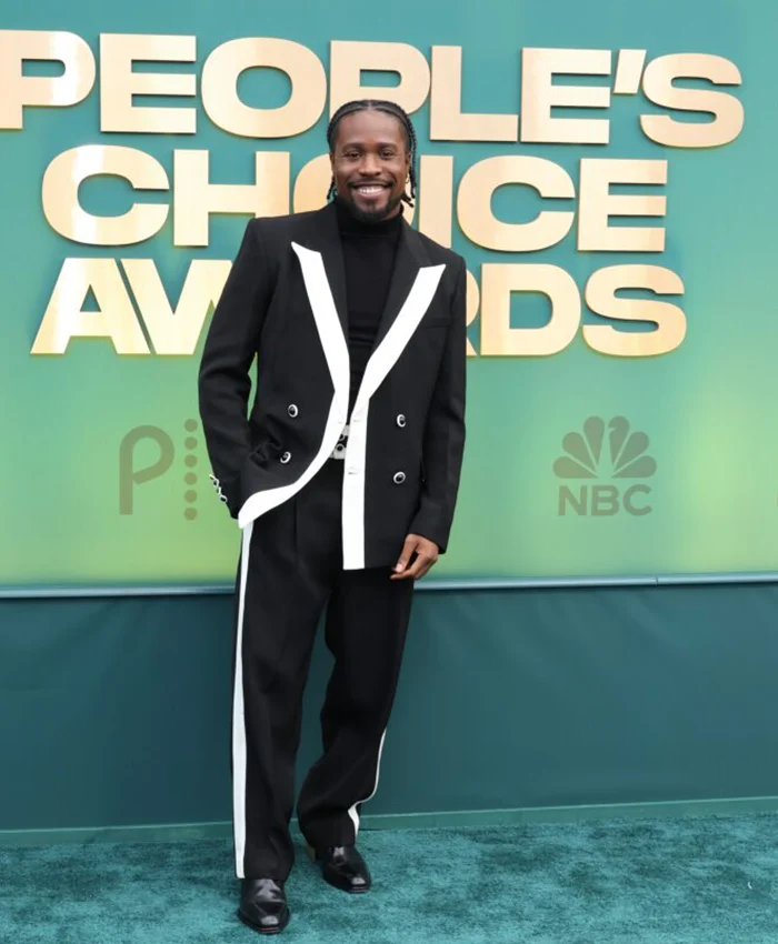 Peoples Choice Awards 2024 Shameik Moore Black Blazer