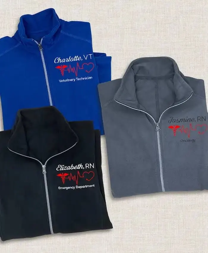 Personalized Nurse Fleece Jacket