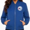 Philadelphia 76ers Nylon Blue Jacket