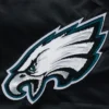 Philadelphia Eagles Letterman Black Satin Jacket