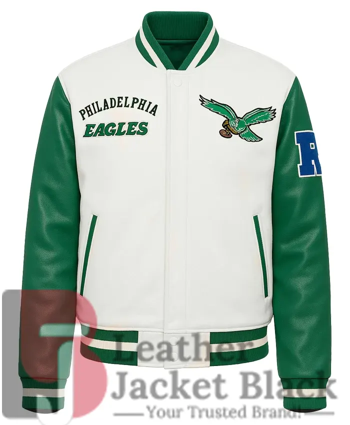 Philadelphia Eagles Onie Yundt Green And White Jacket