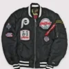 Philadelphia Phillies Black Bomber Jacket