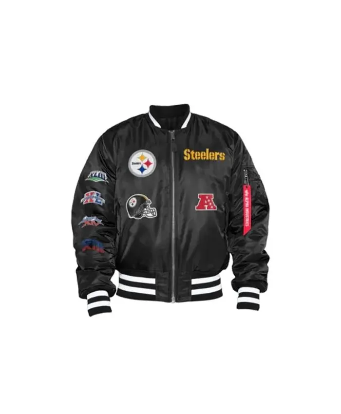 Pittsburgh Steelers Rae Jacobi Full Zip Bomber Jacket