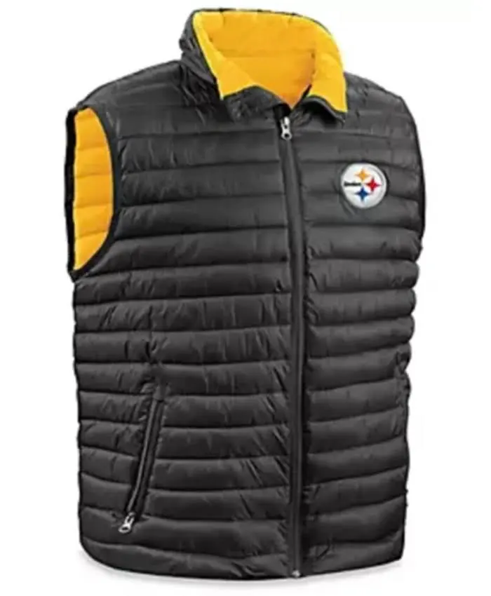 Pittsburgh Steelers Zipper Vest For Sale