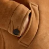 Prado Caban Caramel Suede Leather Jacket For Men and Women 