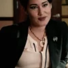 Qorianka Kilcher TV Series Yellowstone Angela Blue Thunder Women Wool Black Dress Blazer Coat