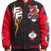 REASON x Fast and Furious Control the Drift Black and Red Wool Jacket