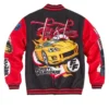 REASON x Fast and Furious Control the Drift Black and Red Wool Varsity Jacket