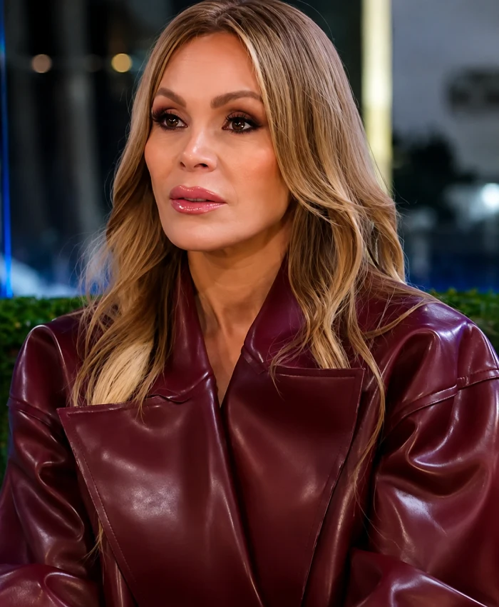 Real Housewives Of Orange County S20 Tamra Judge Leather Trench Jacket