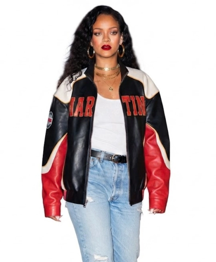 Rihanna Martine Rose Logo Jacket