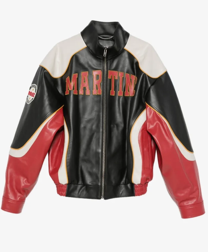 Rihanna Martine Rose Logo Patch Jacket