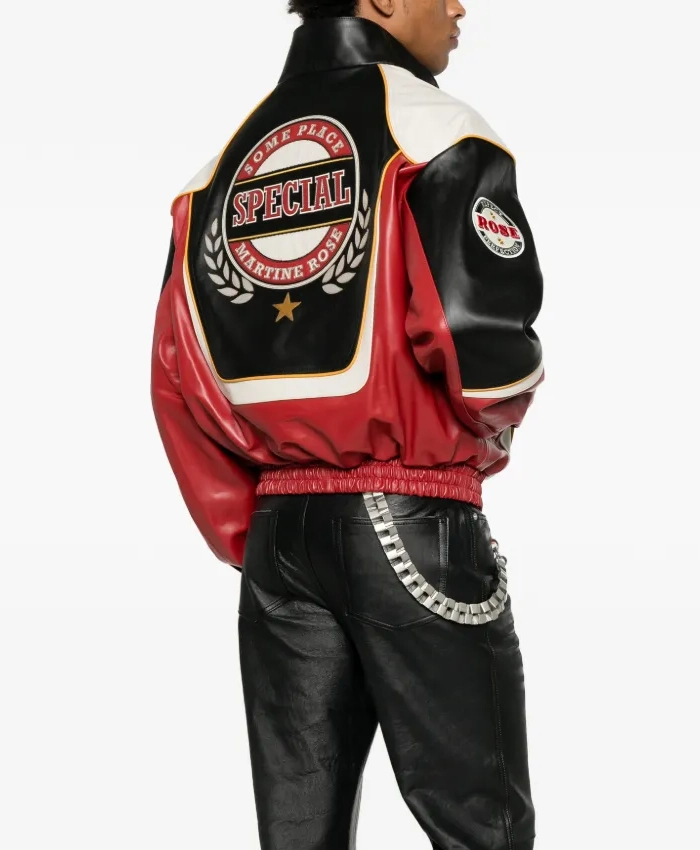 Rihanna Martine Rose Logo Patch Multicolor Jacket