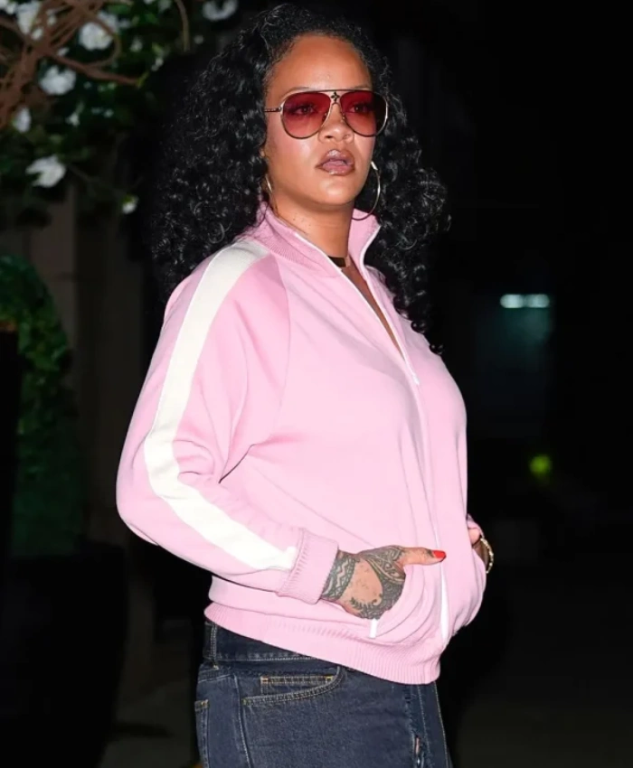 Rihanna NYC 2026 Pink Zip Up Jacket