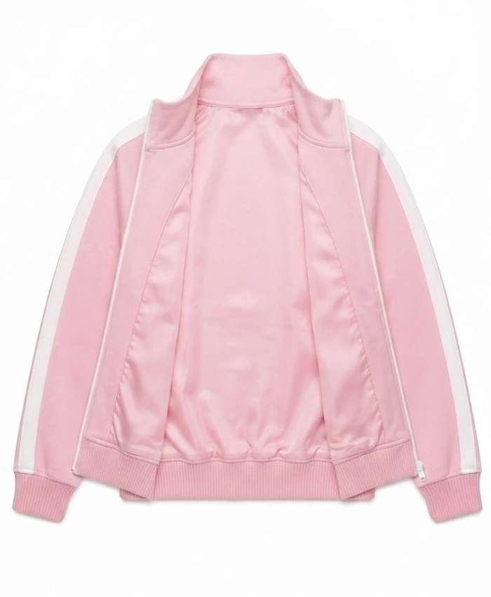 Rihanna NYC Pink Fleece Zip Up Jacket