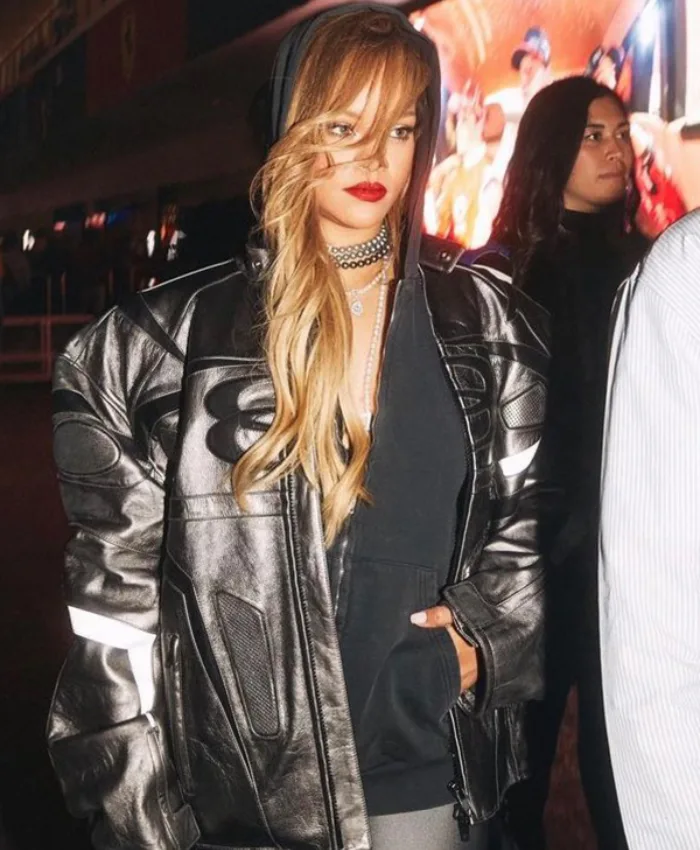Rihanna Racing F1 Grand Prix of Las Vegas Black Racing Jacket