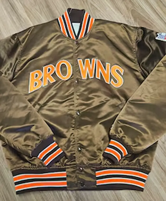 Ritch Cleveland Browns Vintage 80s Satin Jacket