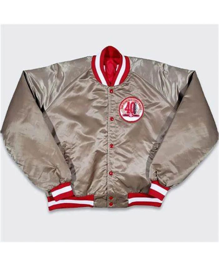 Rose Braun San Francisco 49ers Satin Full Snap Jacket