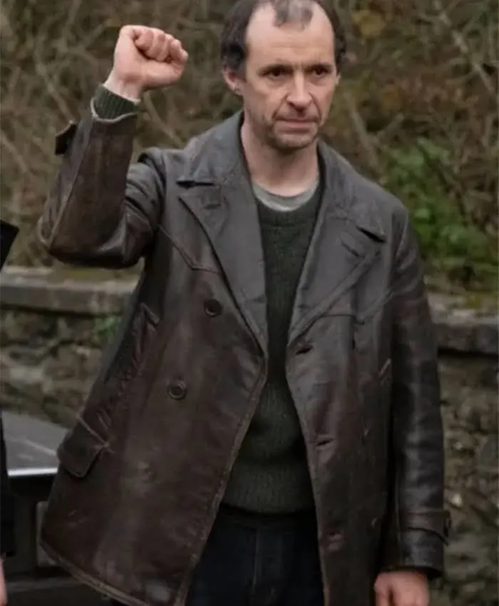 Roses War 2024 Tom Vaughan Lawlor Black Leather Blazer