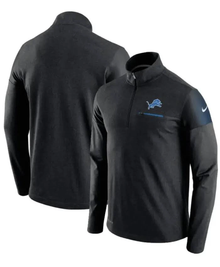Rudd Detroit Lions Black Pullover Jacket